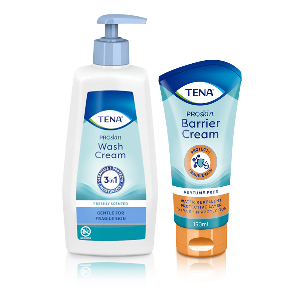 TENA ProSkin Wash Cream et TENA ProSkin Barrier Cream TENA ProSkin Wash Cream et TENA ProSkin Barrier Cream